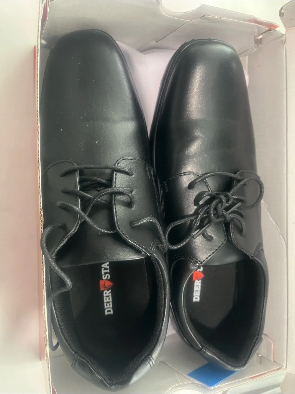 Big Boys Tween sz 7 Black Leather Oxford Dress Shoes
